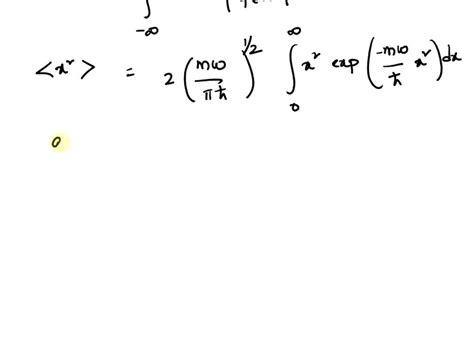 Solved Find The Expectation Value Of The Square Of The Position For