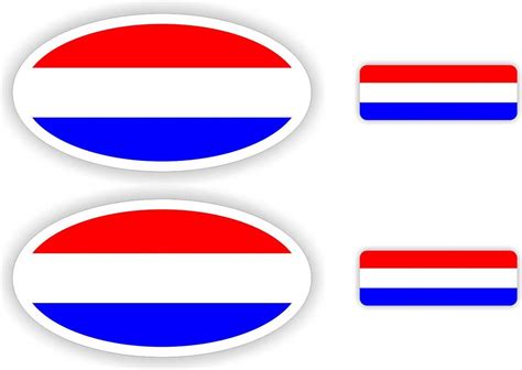 Nederlandse Vlag Auto Sticker Set Bol