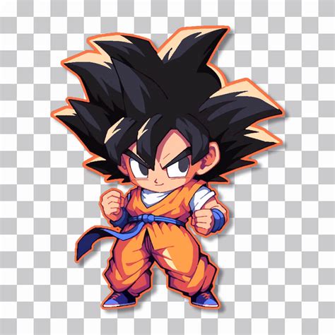 Chibi Goku Dragon Ball Sticker🐉 Free Png Image Download Wallpapers Clan