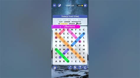 Wordscapes Search | Level 195 - YouTube