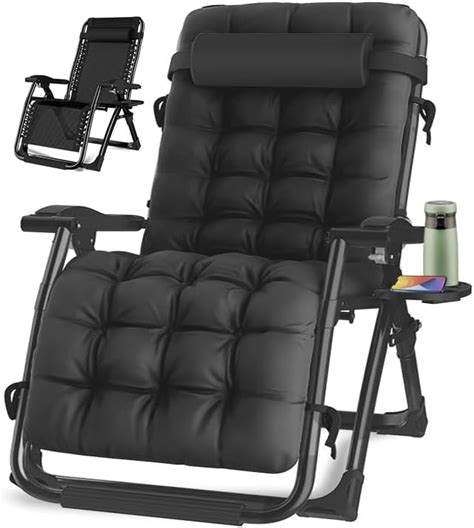 Amopatio Silla De Gravedad Cero Con Coj N Y Bandeja Extra Ble Xl De