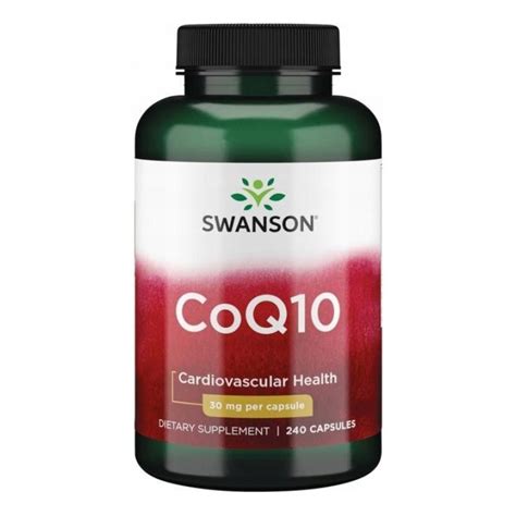 Swanson Coq10 30mg 240 Caps Mz Store