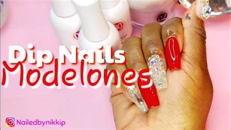 Modelones Dip Kit Easy Dip Nails Youtube