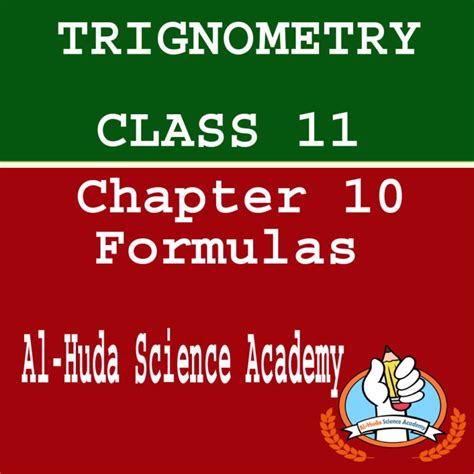 Math Class 11 Chapter 10 Formulas Ahsa Pk