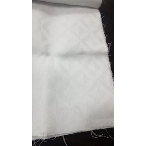 White Rayon Jacquard Fabric Gsm Gsm At Rs Meter In