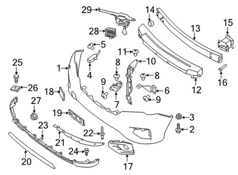 Bumper Components Front 2020 Nissan Pathfinder