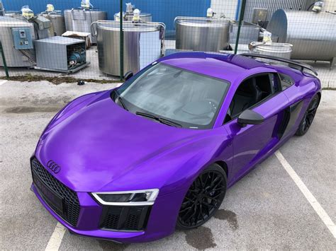 Folierung Audi R V Biturbo Kpl In Pp Purple Limited Edition Schwa