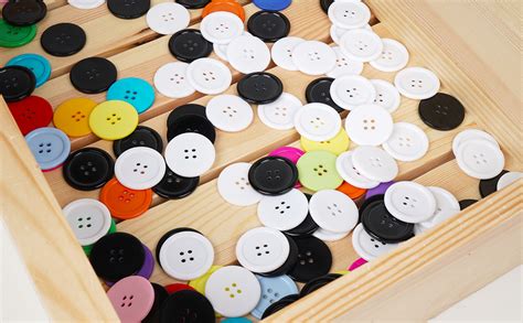 Amazon Chenkou Craft Mix Color Plastic Resin Circle Big Button 4