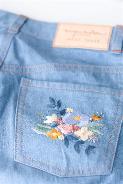 Jeans Pocket Embroidery Design