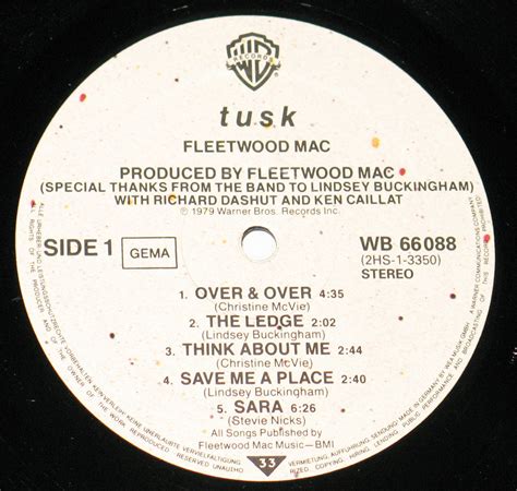 Fleetwood Mac - Tusk (1979) German 2LP Vinyl | Album Cover Gallery ...