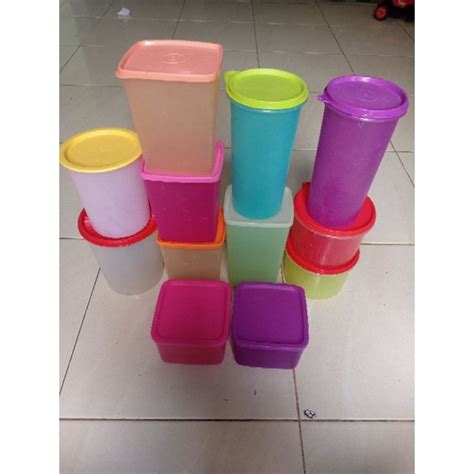 Jual Tupperware Second Aneka Canister Toples Liter Ml Shopee