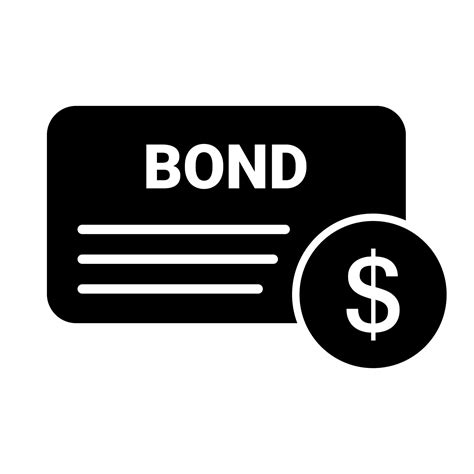 Bond And Dollar Coin Silhouette Icon Government And Corporate Debt