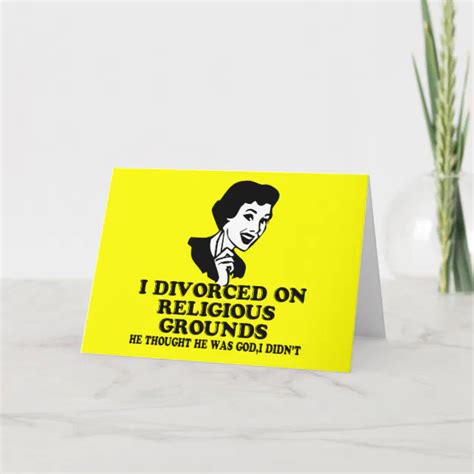 Funny Divorce Card Zazzle