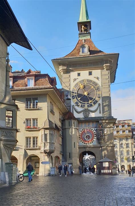 Bern Clock Tower stock photo. Image of distric, clock - 8346100