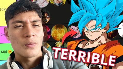 Tierlist De Transformaciones De Dragon Ball Youtube