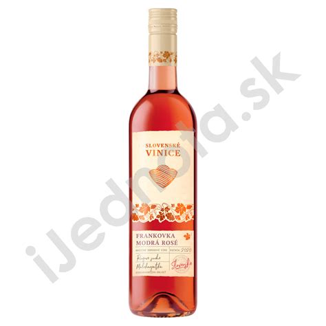 Frankovka modrá Rosé slovenské ružové odrodové víno 0 75 l COOP