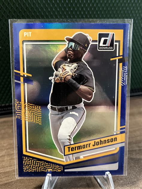 Termarr Johnson Panini Donruss Baseball Blue Foil Ebay