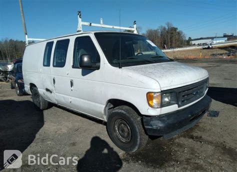 Ford Econoline Cargo Van Ftre Ha Bid History Bidcars