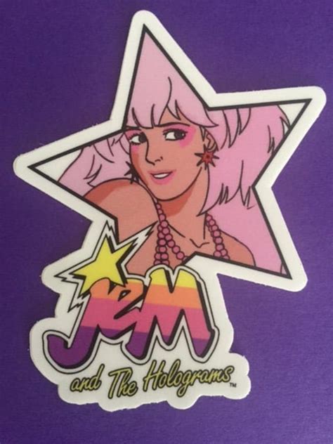 Jem And The Holograms Showtime Synergy Star Vinyl Sticker Etsy