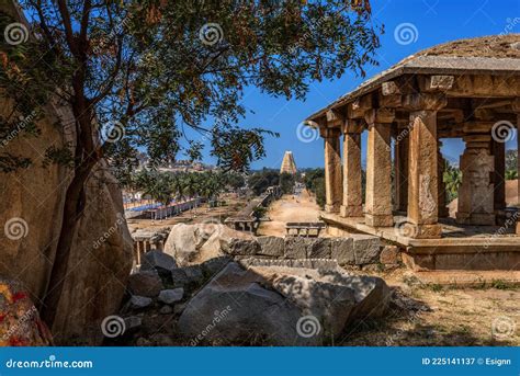 Ancient Vijayanagara Empire Civilization Ruins Of Hampi Karnataka