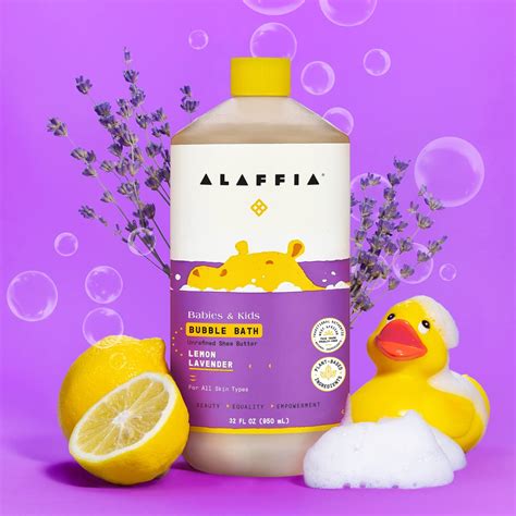 Alaffia Babies And Kids Bubble Bath Lemon Lavender