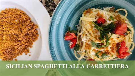 Spaghetti Alla Carrettiera Delicious Sicilian Pasta Youtube