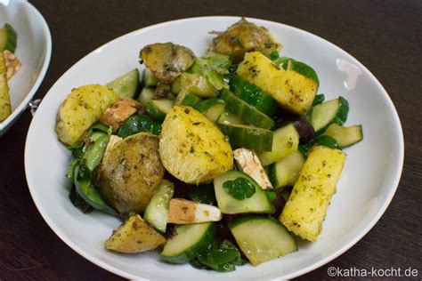 Bunter Salat Mit Gebackenen Kartoffeln Und Grillspie En Katha Kocht