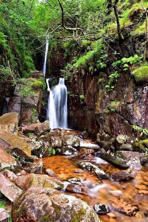 Scale Force Waterfalls Of Lake District Stock Image Image Of