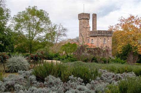 Castle In The Garden Of The Old Town In Sintra Portugal Stock Photo