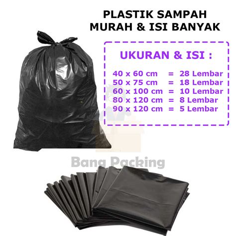 Plastik Sampah Hitam Tebal Max King