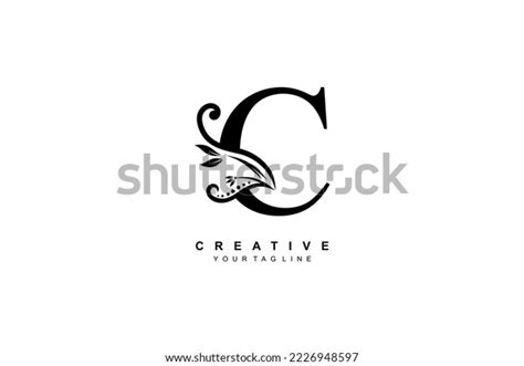 Luxury Elegant Black Letter C Logo Stock Vector Royalty Free