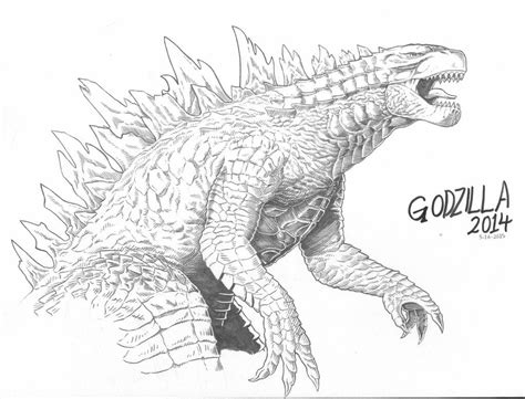 Godzilla Drawing at PaintingValley.com | Explore collection of Godzilla Drawing