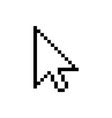 Pixel Arrow Pointer Icon Link Marker Royalty Free Vector