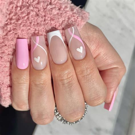 30 Best Early Spring Nails To Try Pink Tip Nails Pink Acrylic Nails