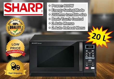 Microwave Oven Sharp R207EK 20L Basic Touch Control 2 Auto