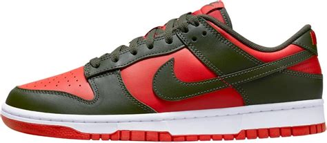 Nike Dunk Low Men Mystic Red Cargo Khaki Dv Size