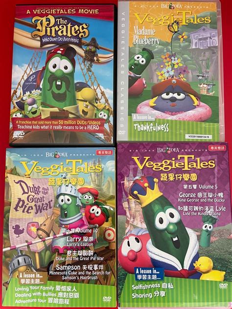 Veggietales Dvds Hobbies And Toys Music And Media Cds And Dvds On Carousell