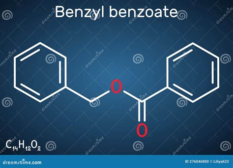 Benzyl Benzoate Molecule It Is Topical Treatment For Scabies And Lice