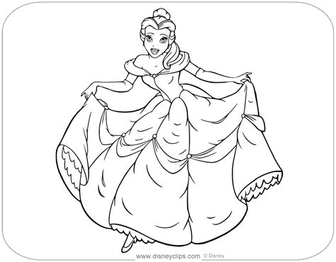 Disney Princess Coloring Pages Beauty And The Beast