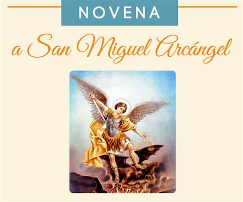 Oraciones Y Devociones Para Cada D A La Novena A San Miguel Arc Ngel