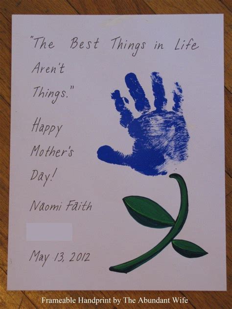 Mothers Day Crafts Handprints