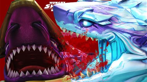 Abyssal Vs Shin Sharkjira Battle Who Will Win Hungry Shark World