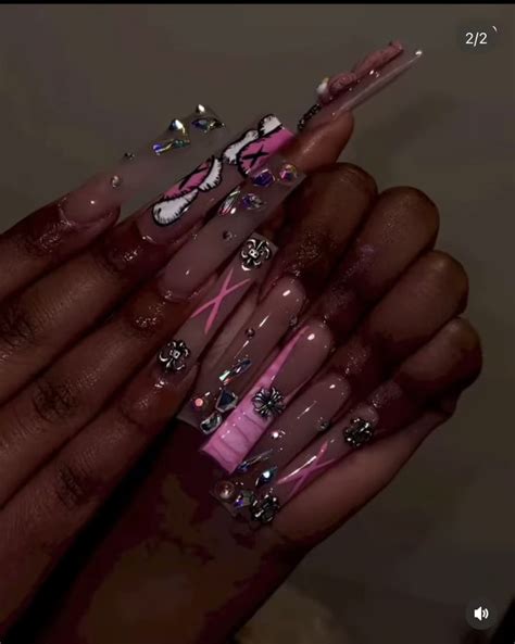 Colored Acrylic Nails Simple Acrylic Nails Long Acrylic Nails Coffin