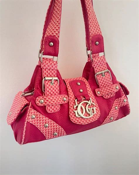 Pink Guess Baggy Iconic Bags Pretty Bags Fun Bags