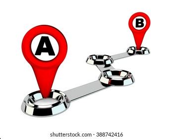 Travel Route Point Point B Stock Illustration 388742416 | Shutterstock