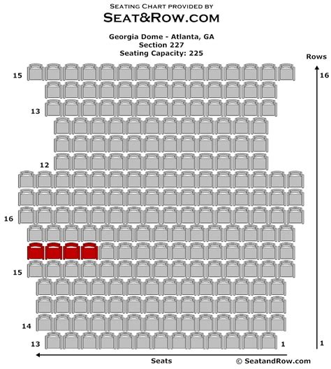 Georgia Dome Seating Map Rows Cabinets Matttroy