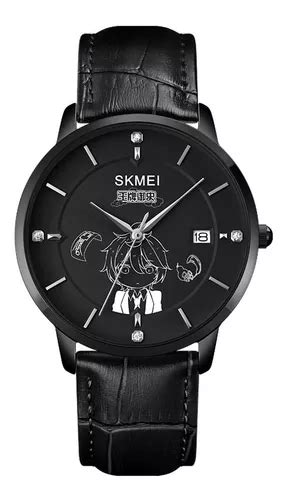 Reloj Hombre Skmei Cuero Ecologico Minimalista Elegante Color De