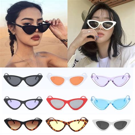 Fashion Cute Sexy Ladies Cat Eye Sunglasses Women Vintage Retro Small