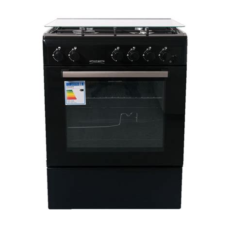 CUISINIÈRE À GAZ ARTHUR MARTIN AMG60N 60CM 4 FEUX NOIR