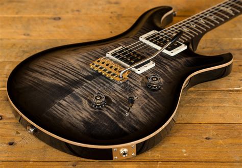 Prs Custom 24 Charcoal Burst Pattern Thin 2017 Peach Guitars